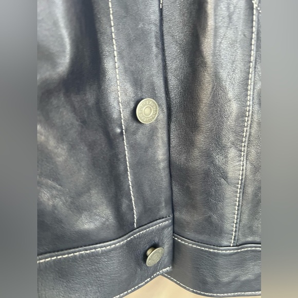 🔥🔥NWT Polo Ralph Lauren genuine leather denim jacket style 🚀 - Picture 3 of 6